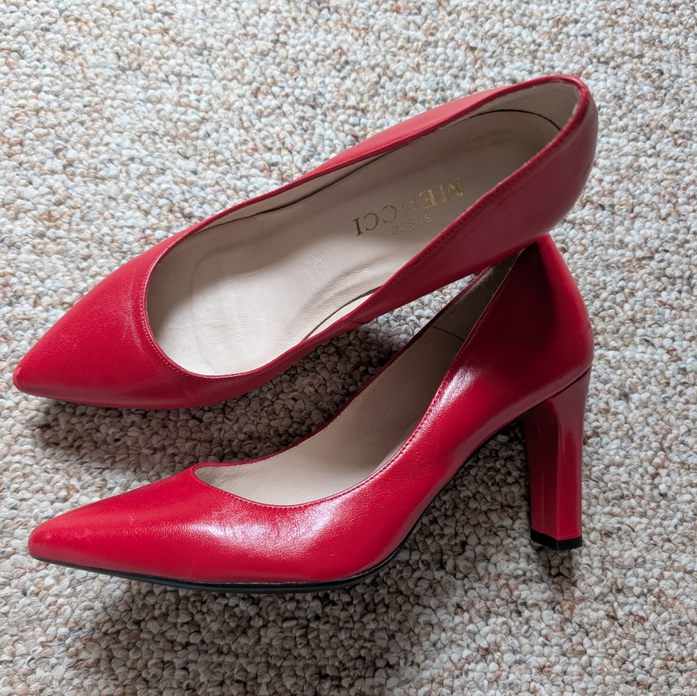 Sesto Meucci Leather Red Heel